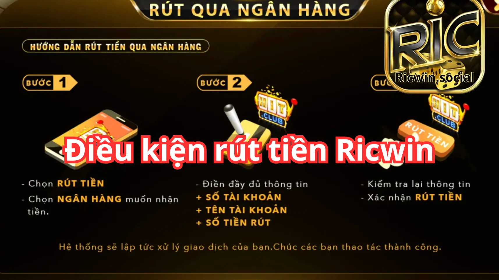 Điều kiện cần tuân thủ khi rút tiền Điều kiện cần tuân thủ khi rút tiền